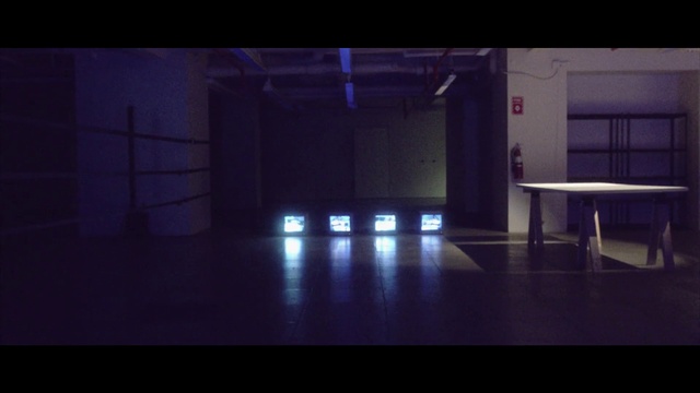Video Reference: Table, Rectangle, Entertainment, Gas, Tints and shades, Darkness, Space, Flooring, Event, Electric blue