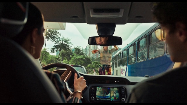 Video Reference: Vehicle, Land vehicle, Car, Hand, Motor vehicle, Automotive mirror, Automotive design, Steering part, Plant, Sky