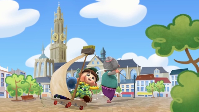 Video Reference: Daytime, Sky, Photograph, Green, White, World, Cloud, Cartoon, Azure, Nature