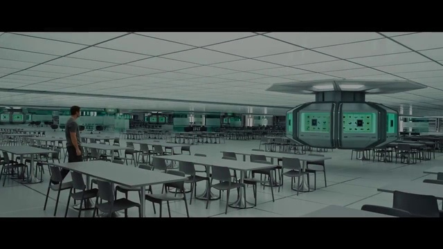 Video Reference: Furniture, Table, Window, Interior design, Chair, Shade, Flooring, Building, Ceiling, Urban design