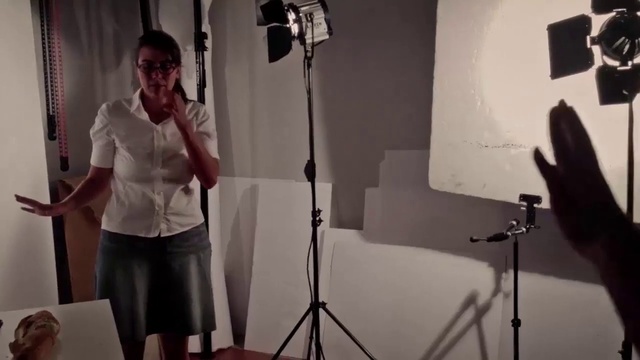 Video Reference: Standing, Camera accessory, Microphone stand, Audio equipment, Film studio, Video camera light, Event, Cameras & optics, Curtain, Room