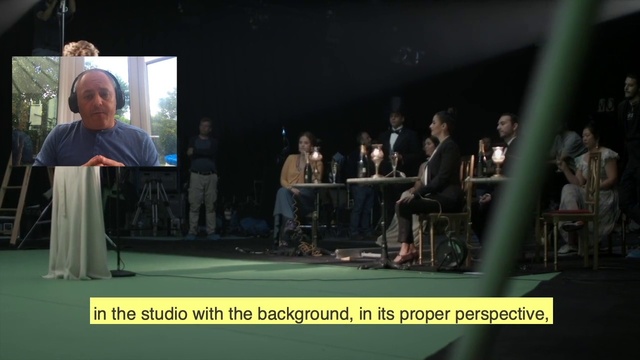 Video Reference: Chair, Adaptation, Entertainment, Event, Technology, Stage equipment, T-shirt, Font, Conversation, Display device