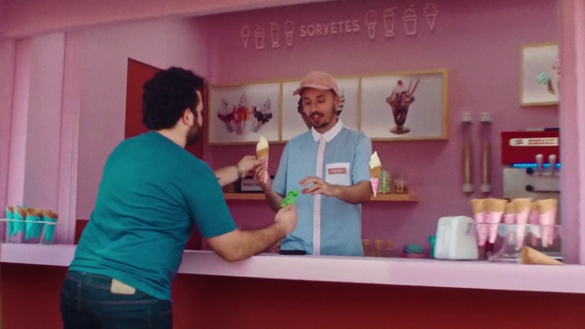 Video Reference: Jeans, Interior design, Gesture, T-shirt, Magenta, Event, Table, Fun, Room, Job