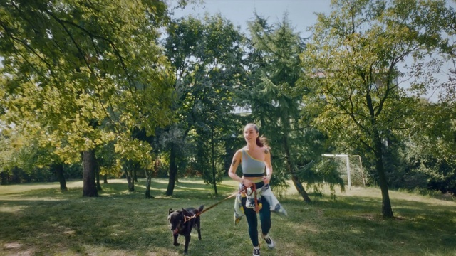 Video Reference: Plant, Dog, People in nature, Tree, Sunlight, Leisure, Grass, Carnivore, Happy, Grassland