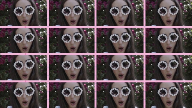 Video Reference: Head, Mouth, Photograph, Vision care, Facial expression, Green, White, Vertebrate, Organ, Human