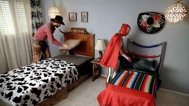 Video Reference: Furniture, Picture frame, Comfort, Textile, Interior design, Couch, Pillow, Lamp, Wood, Bed frame