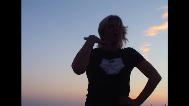 Video Reference: Sky, Cloud, Flash photography, Neck, Sleeve, Happy, Gesture, People in nature, Elbow, T-shirt