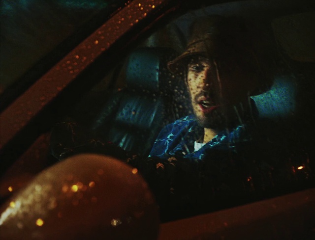 Video Reference: Automotive lighting, Window, Flash photography, Helmet, Tints and shades, Hat, Midnight, Space, Beard, Glass