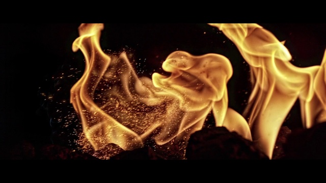 Video Reference: Heat, Gas, Fire, Flame, Event, Font, Darkness, Electric blue, Art, Still life photography