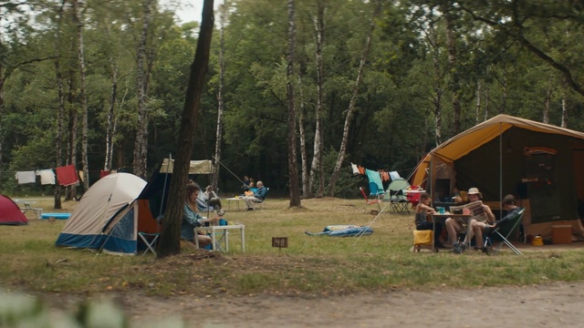 Video Reference: Tent, Plant, Tree, Shade, Camping, Tarpaulin, Chair, Style, Woody plant, Leisure