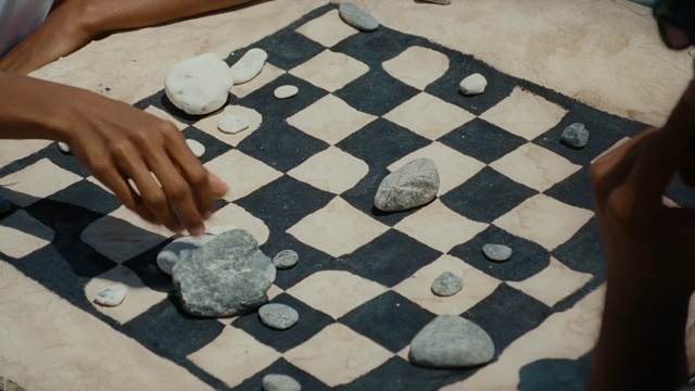 Video Reference: White, Grey, Wood, Flooring, Floor, Finger, Line, Board game, Recreation, Indoor games and sports