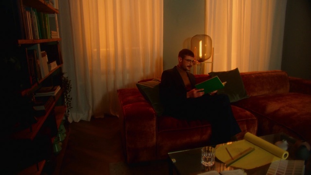 Video Reference: Property, Furniture, Comfort, Shelf, Wood, Interior design, Lighting, Curtain, Building, Living room