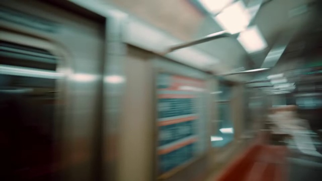 Video Reference: Tints and shades, Public transport, City, Glass, Road, Ceiling, Fixture, Room, Metal, Wood