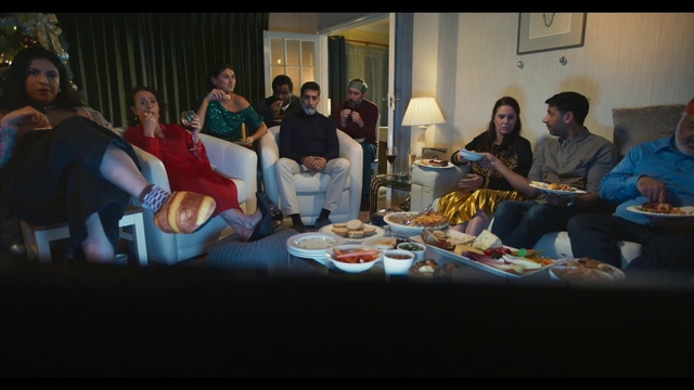 Video Reference: Food, Tableware, Table, Interaction, T-shirt, Sharing, Plate, Fun, Event, Leisure