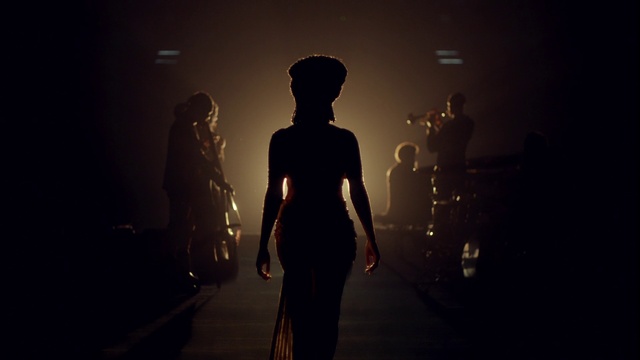 Video Reference: Flash photography, Gesture, Entertainment, Performing arts, Backlighting, Event, Darkness, Performance art, Fashion design, Hat