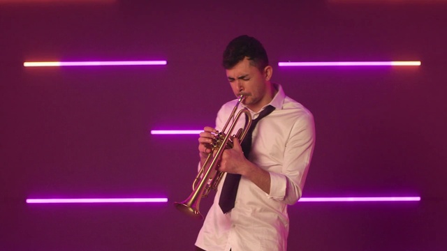 Video Reference: Musical instrument, Purple, Brass instrument, Wind instrument, Entertainment, Musical instrument accessory, Classical music, Music, Musician, Woodwind instrument