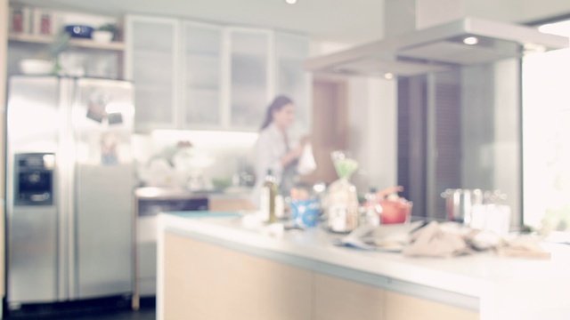 Video Reference: Cabinetry, Countertop, Building, Kitchen, Interior design, Sink, Tap, Floor, Real estate, Flooring