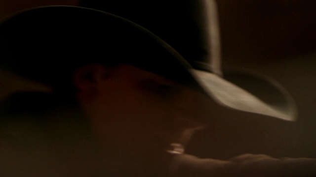 Video Reference: Eyelash, Human body, Jaw, Flash photography, Gesture, Eyewear, Hat, Tints and shades, Chest, Darkness