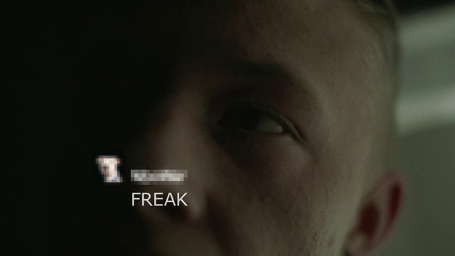 Video Reference: Nose, Eyelash, Jaw, Ear, Flash photography, Iris, Gesture, Facial hair, Darkness, Macro photography