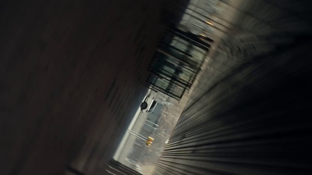 Video Reference: Grey, Sky, Automotive lighting, Parallel, Tunnel, Tints and shades, Road, City, Electricity, Monochrome photography