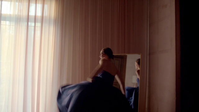 Video Reference: Shoulder, Sleeve, Wood, Standing, Gesture, Curtain, Hardwood, Elbow, Flooring, Comfort