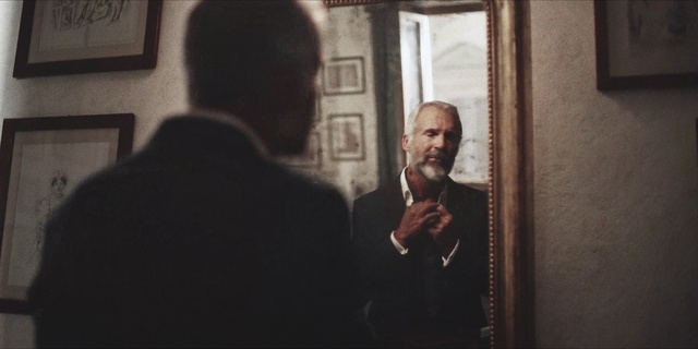 Video Reference: Picture frame, Coat, Gesture, Suit, Blazer, Event, Darkness, Monochrome photography, Fun, Monochrome