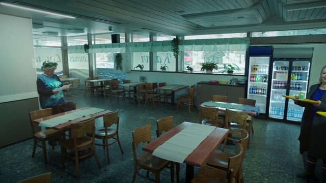 Video Reference: Furniture, Table, Building, Interior design, Architecture, Chair, Flooring, Event, Engineering, Window