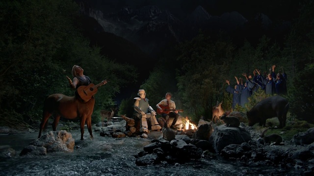 Video Reference: Horse, Ecoregion, Natural environment, Working animal, Mammal, Horse tack, Landscape, Bridle, Wood, Fire