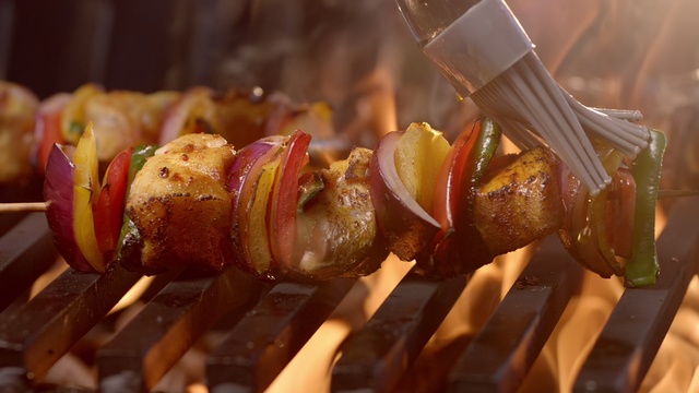 Video Reference: Food, Brochette, Tableware, Ingredient, Recipe, Shashlik, Pincho, Cuisine, Seafood, Shish taouk