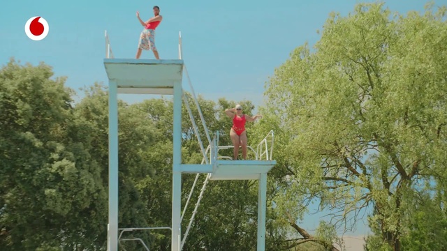 Video Reference: Sky, Tree, Leisure, Pole, Basketball hoop, Fun, Grass, Flag, Traffic sign, Tower