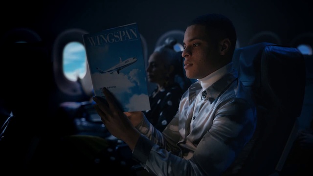 Video Reference: Flash photography, Gesture, Tie, Sky, Space, Military person, Suit, Air travel, Event, Automotive design