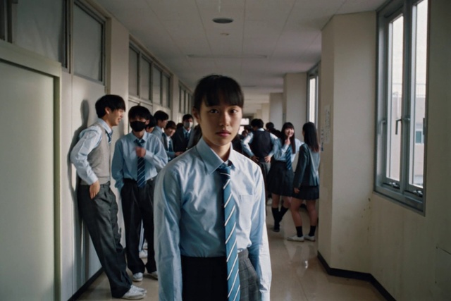 Video Reference: Window, School uniform, Tie, Dress shirt, Fashion design, White-collar worker, Formal wear, Event, Uniform, Job