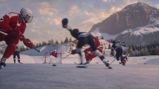 Video Reference: Cloud, Sky, Sports equipment, Snow, Sports gear, Mountain, Hockey, Outdoor recreation, Glove, Winter sport