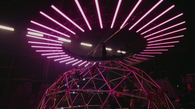 Video Reference: Sky, Purple, Electricity, Pink, Violet, Line, Visual effect lighting, Magenta, Entertainment, Midnight