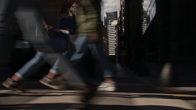 Video Reference: Gesture, Thigh, Road surface, Street fashion, Tints and shades, Asphalt, Road, City, Human leg, Fun