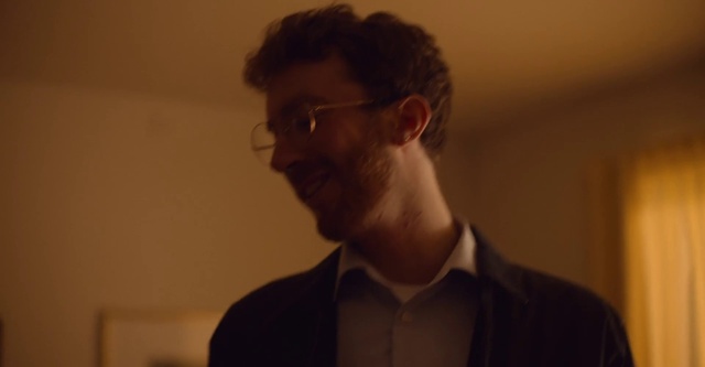 Video Reference: Forehead, Glasses, Vision care, Dress shirt, Jaw, Eyewear, Sleeve, Beard, Collar, Blazer