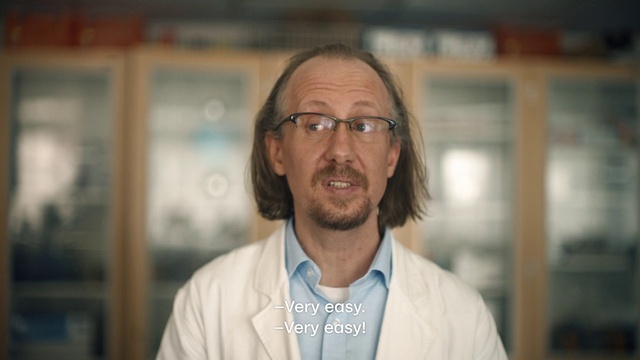 Video Reference: Forehead, Glasses, Chin, Eyebrow, Beard, Vision care, Dress shirt, Jaw, Facial hair, Collar