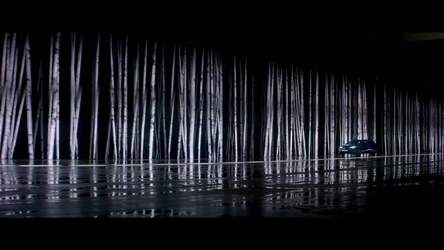 Video Reference: Water, Tree, Fountain, Electric blue, Automotive lighting, Darkness, Glass, Midnight, Water feature, Transparent material