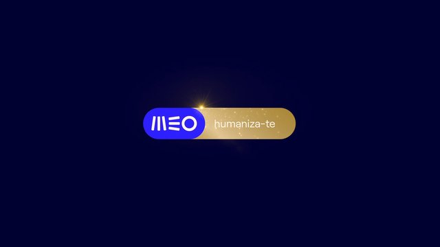 Video Reference: logo, branding, dark background, blue, gold, text, title card, minimal, glow, graphic design, abstract, centered