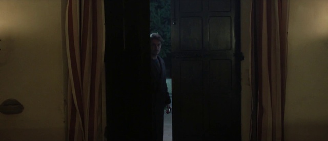 Video Reference: Flash photography, Wood, Tints and shades, Curtain, Suit, Formal wear, Door, Event, Darkness, Room