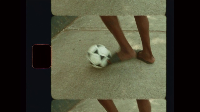 Video Reference: Ball, Football, Wood, Flooring, Soccer, Tints and shades, Human leg, Rectangle, Recreation, Foot