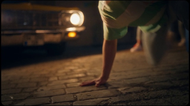 Video Reference: Sky, Flash photography, Automotive lighting, Flooring, Road surface, Floor, Wood, Barefoot, Tints and shades, Foot