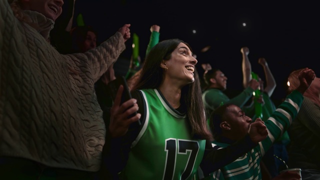 Video Reference: Hand, Arm, Entertainment, Gesture, Interaction, T-shirt, Vest, Fun, Jersey, Crowd