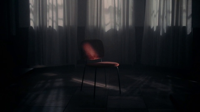 Video Reference: Furniture, Chair, Window, Wood, Grey, Floor, Flooring, Tints and shades, Curtain, Shade