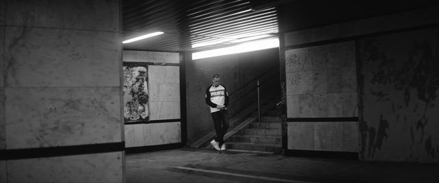 Video Reference: Flash photography, Street light, Black-and-white, Grey, Road surface, Style, Flooring, Art, Asphalt, Tints and shades