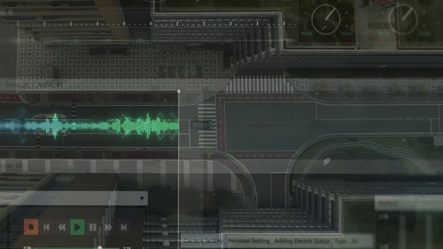 Video Reference: Urban design, Building, Facade, City, Font, Rectangle, Darkness, Symmetry, Commercial building, Engineering