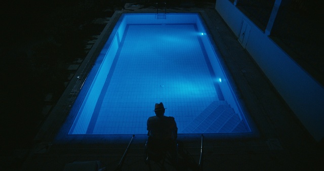 Video Reference: Water, Building, Blue, Light, Rectangle, Sky, Tints and shades, Symmetry, Electric blue, Swimming pool