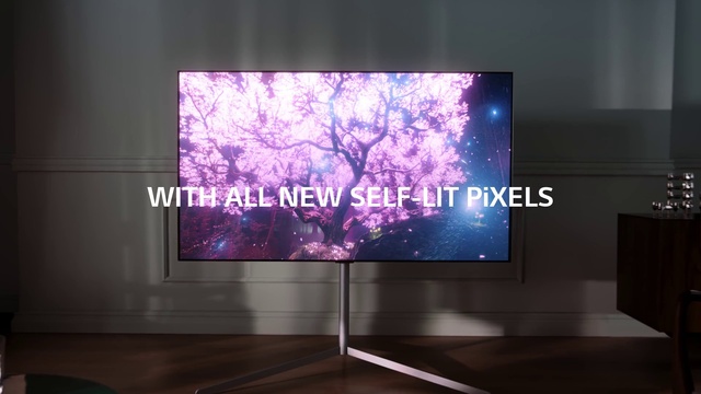 Video Reference: Purple, Rectangle, Television set, Flat panel display, Violet, Art, Plant, Font, Computer monitor accessory, Magenta