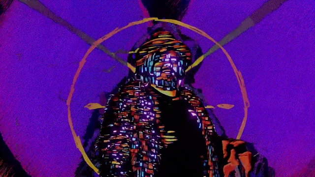 Video Reference: Purple, Violet, Sculpture, Art, Performing arts, Statue, Electric blue, Entertainment, Event, Darkness