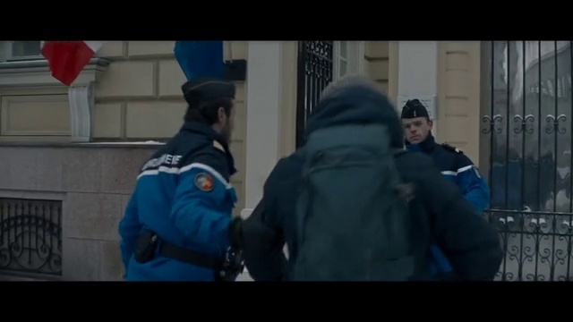 Video Reference: Headgear, Jacket, Cap, Windbreaker, Event, Fun, Electric blue, Winter, Official, Security